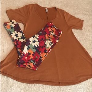 XS Perfect like new and GUC OS leggings set